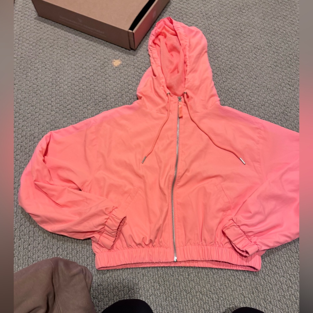 Forever 21 Peach Zip-Up Jacket